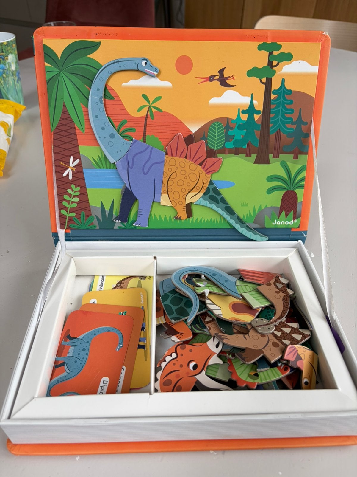 Janod magnetibook dinosaurus, Ophalen, Gebruikt