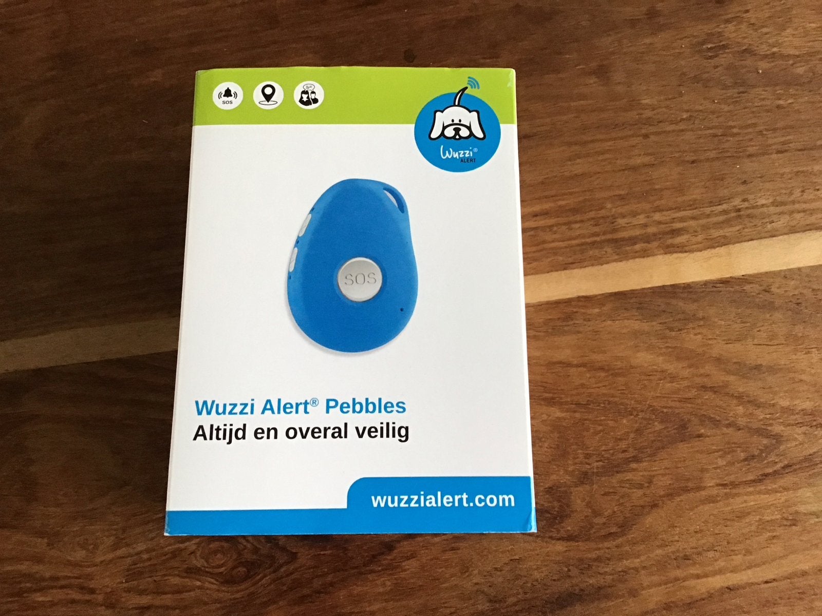 Wuzzi Alert Pebbles SOS-alarm met GPS-tracker, Ophalen of Verzenden, Zo goed als nieuw