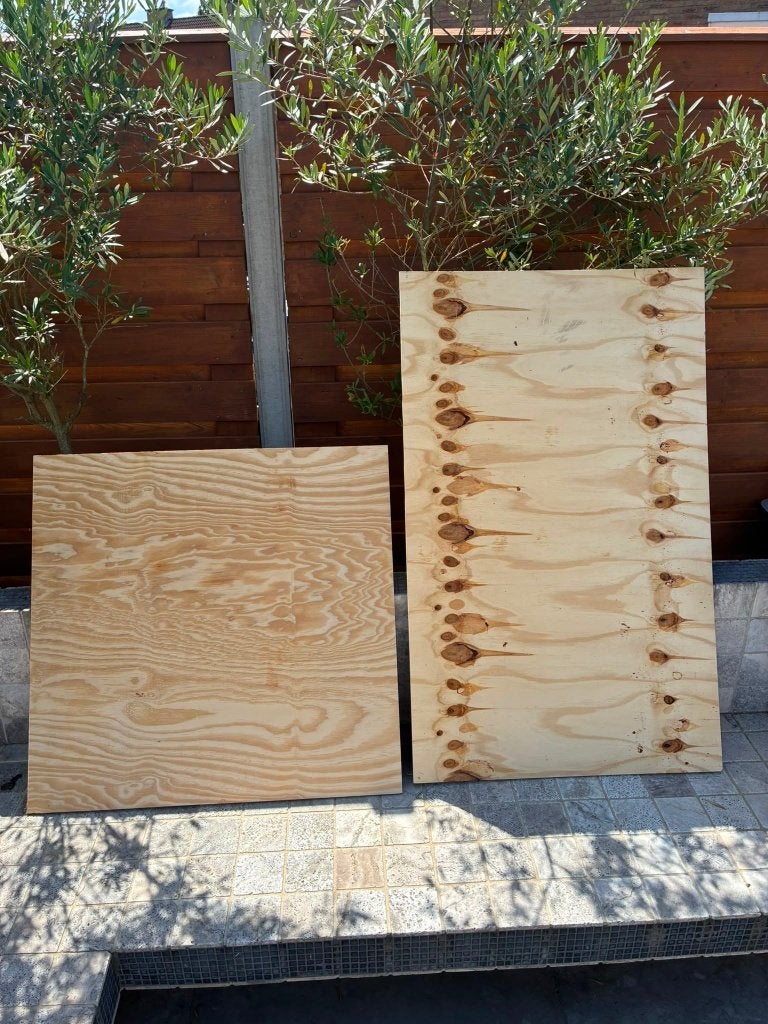 Houten platen multiplex (twee stuks), Ophalen, Minder dan 25 mm, Nieuw, Plank
