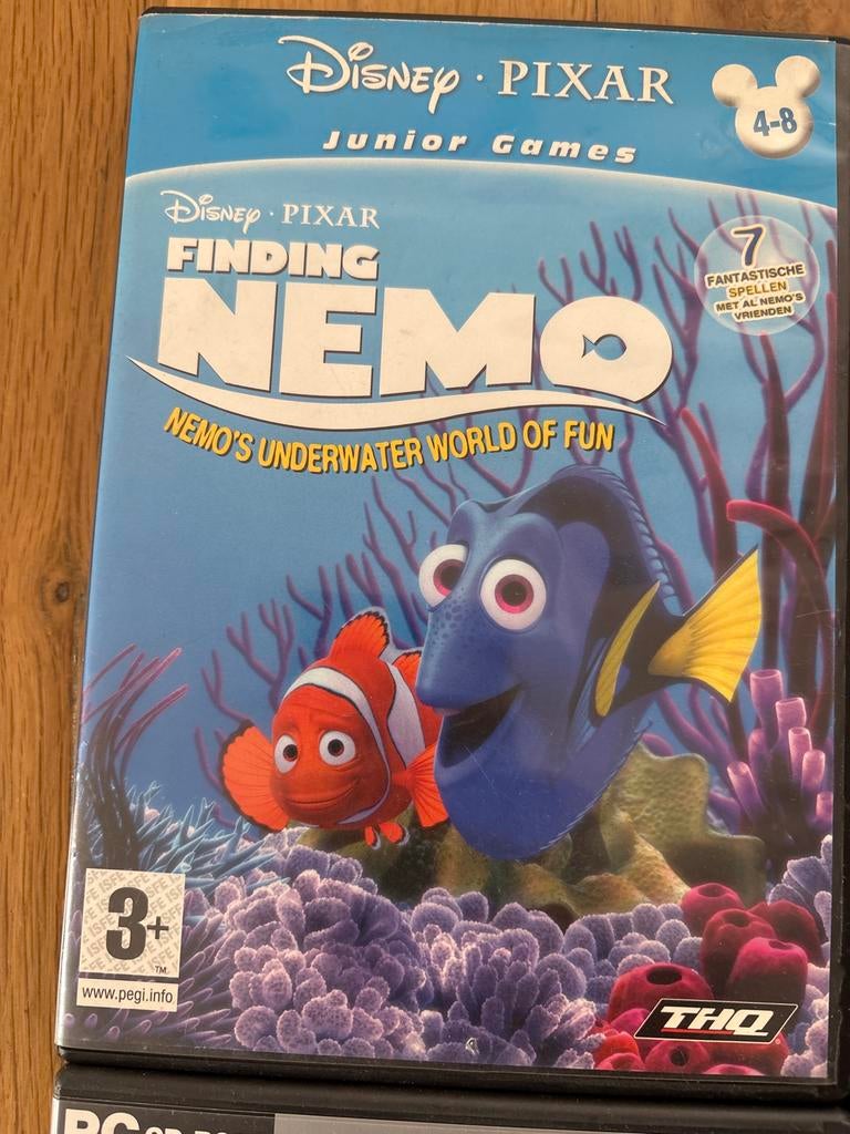 Disney Pixar Finding Nemo Junior Games PC CD-ROM, Avontuur en Actie, Gebruikt, 1 speler, Ophalen of Verzenden