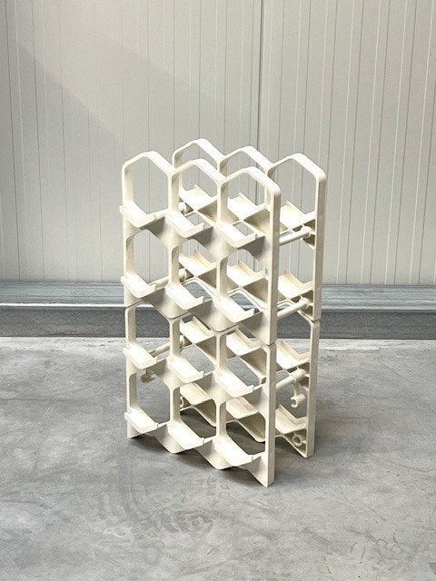 Deens wijnrek vintage design retro wijnhouder wine rack, Kunststof, Gebruikt, 5 tot 15 flessen, .