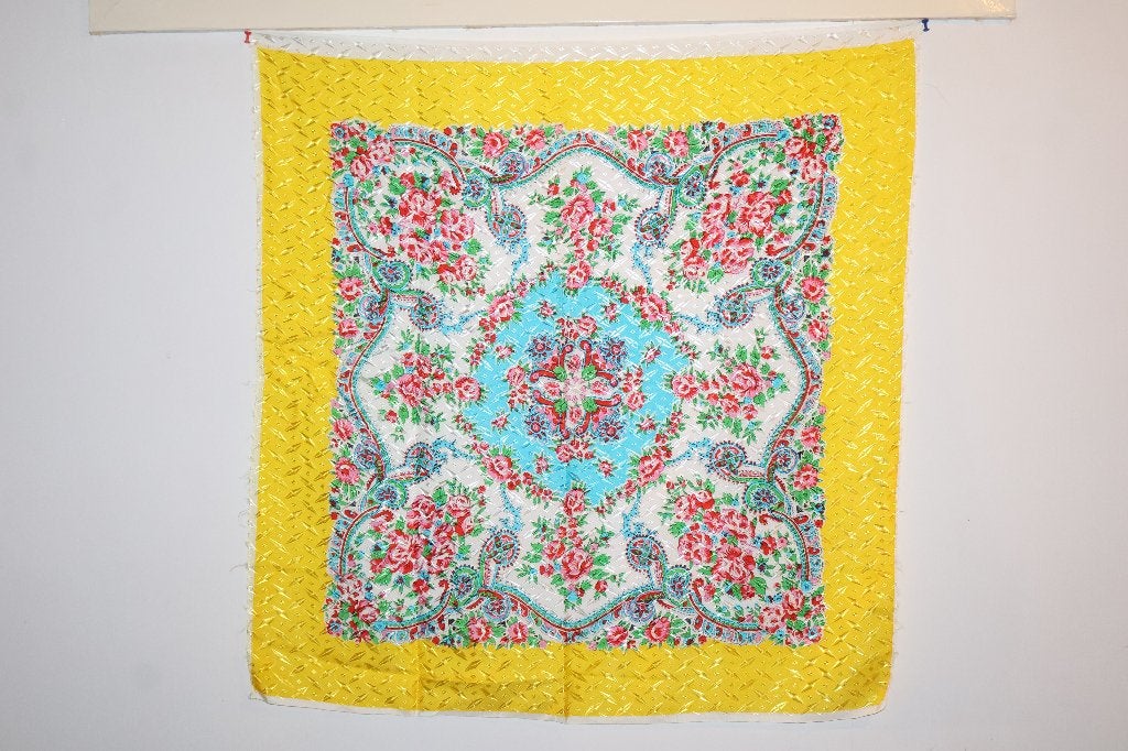 vintage zijden kleedje/ sjaaltje / doekje, Ophalen of Verzenden