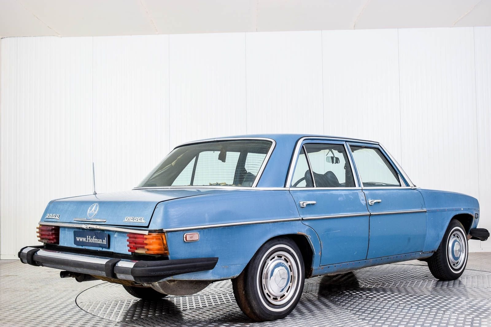 Mercedes-Benz 300d (bj 1976, automaat), Auto's, Automaat, Gebruikt, Blauw, Bedrijf