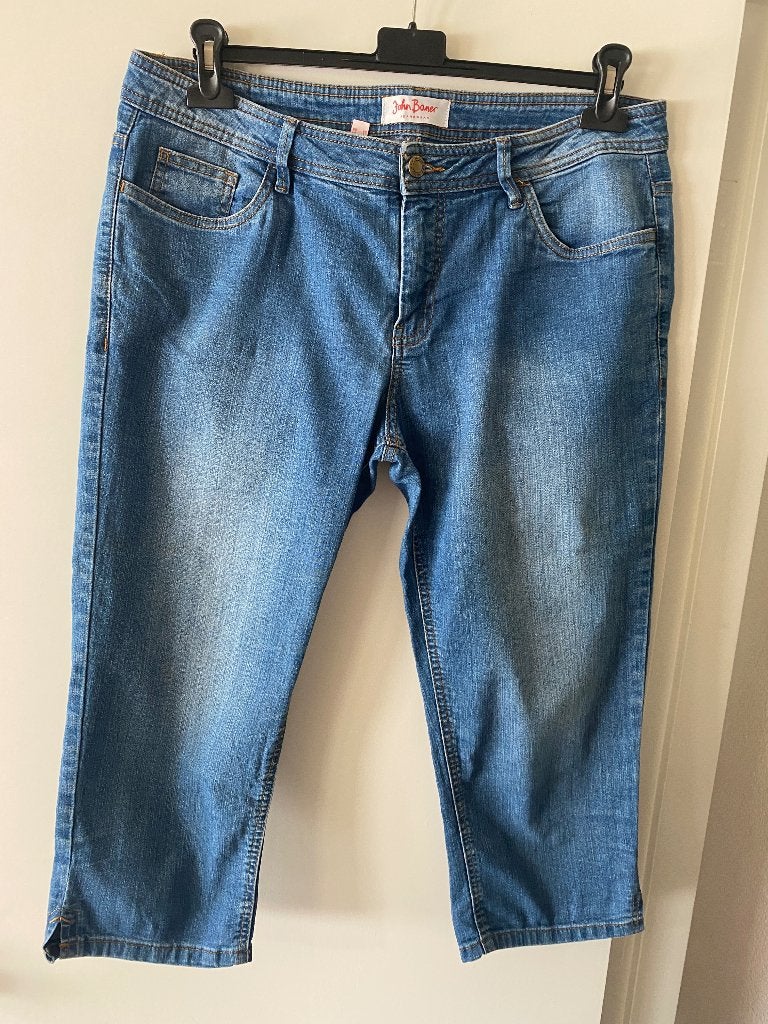 capri jeans 42/44 blauw, Kleding | Dames, Ophalen of Verzenden, Zo goed als nieuw, Blauw, W33 - W36 (confectie 42/44)