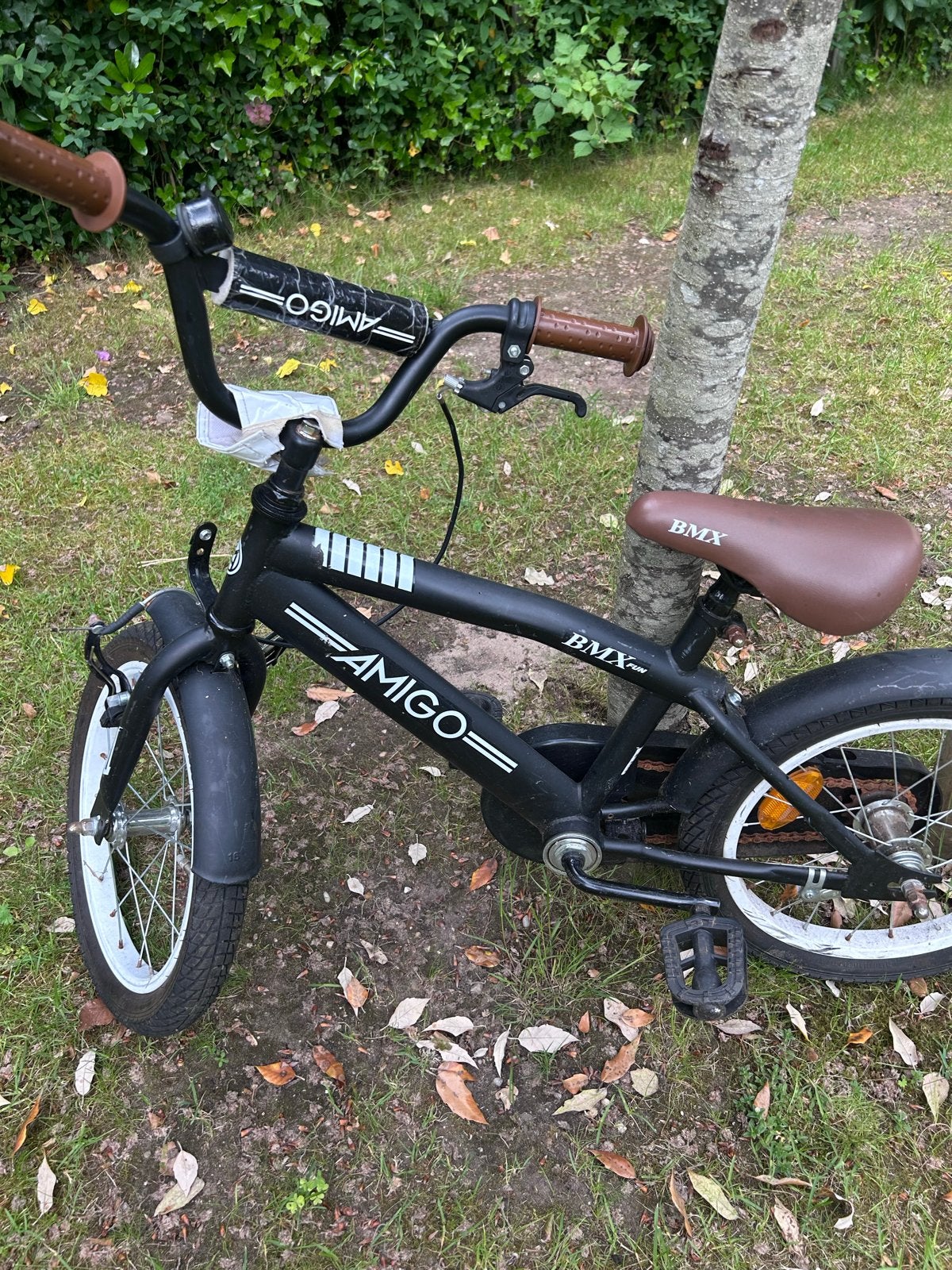 Super stoere Amigo BMX crossfiets 18 inch, Fietsen en Brommers, Fietsen | Crossfietsen en BMX, Ophalen, Gebruikt, Terugtraprem