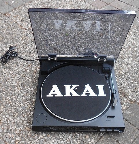 Akai draaitafel ATT 001 met ingebouwde MD-VV,als nieuw, Ophalen of Verzenden, Zo goed als nieuw, Platenspeler, Akai