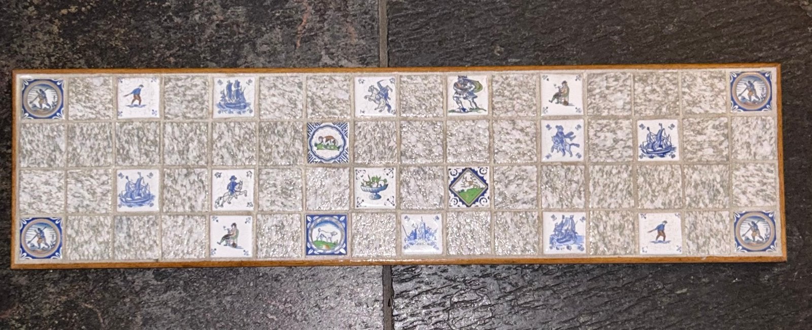 Rechthoekig tegeltableau met mini hollandse tegeltjes, Antiek en Kunst, Ophalen of Verzenden