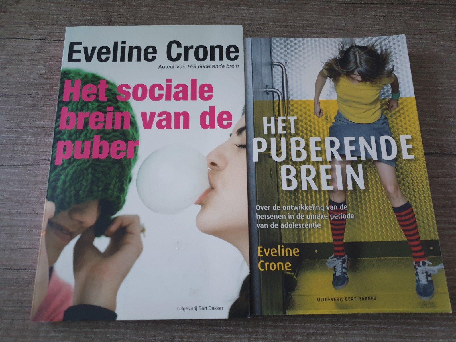 Eveline Crone: Het Puberende Brein & Het Sociale Brein, Ophalen of Verzenden, Gelezen, Eveline Crone