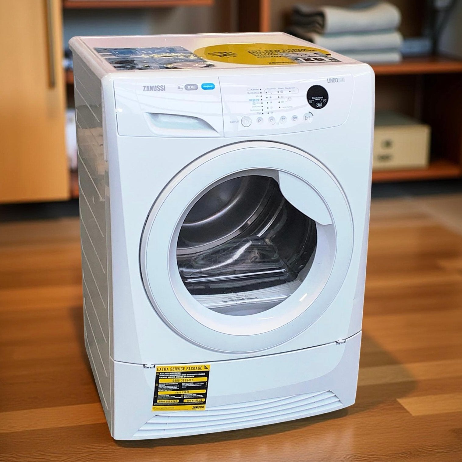 Wasdroger Condensdroger 8kg XXL Zanussi incl Garantie, Ophalen, Z, Z, 8 tot 10 kg