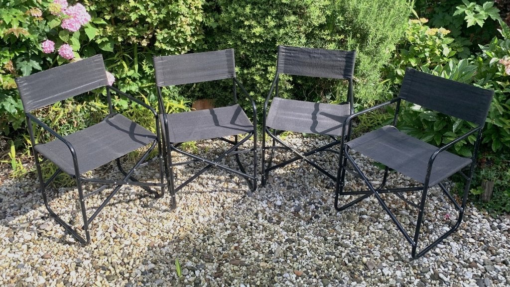 Vier klapstoelen, Ophalen of Verzenden, Zo goed als nieuw, Campingstoel
