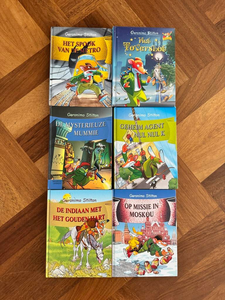 Geronimo Stilton Boeken - Set van 6 Avonturen, Boeken, Ophalen of Verzenden, Gelezen, Fictie