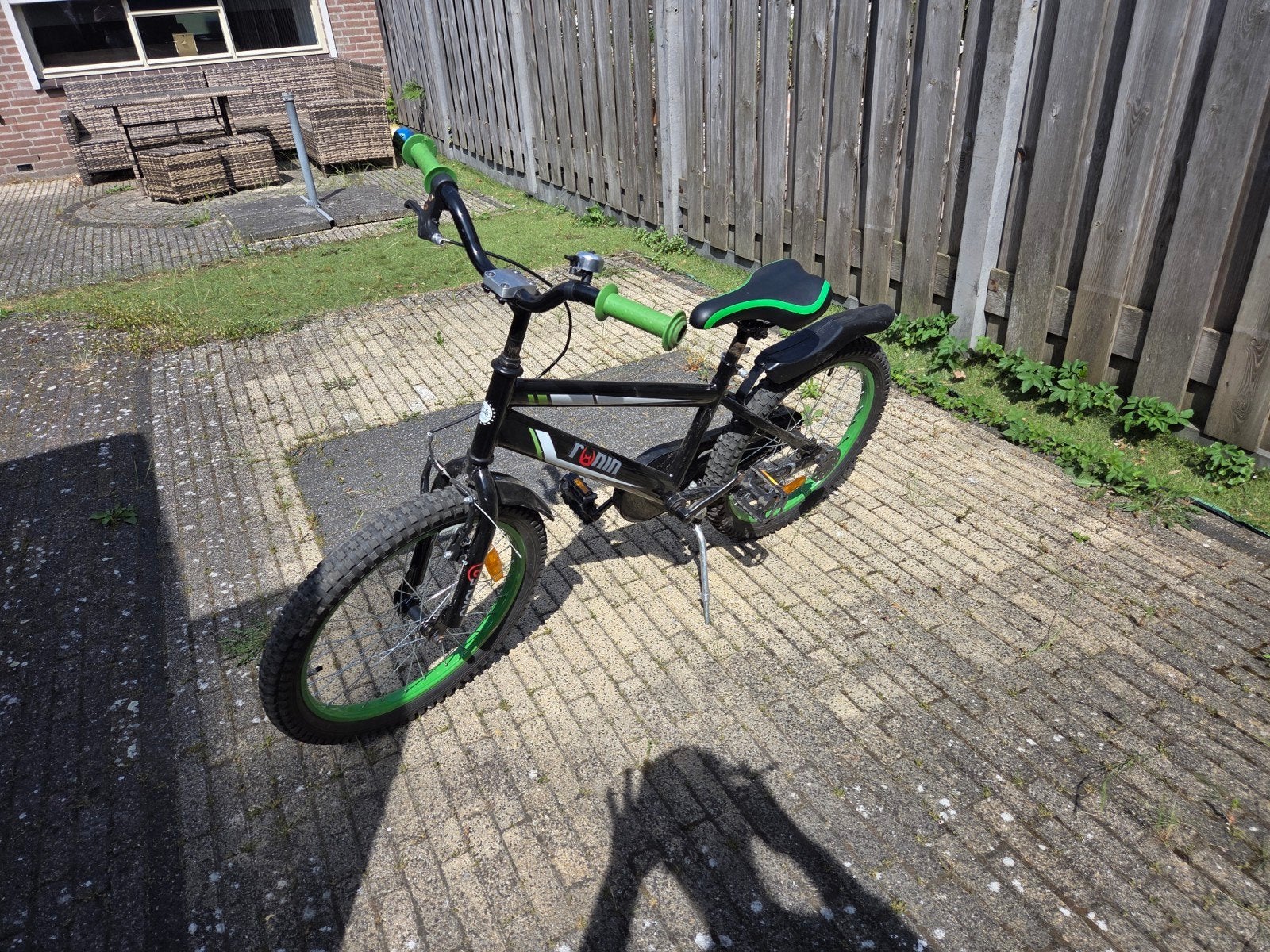 Stoere kinderfiets 20 inch - zwart/groen, Fietsen en Brommers, Fietsen | Heren | Herenfietsen, Ophalen