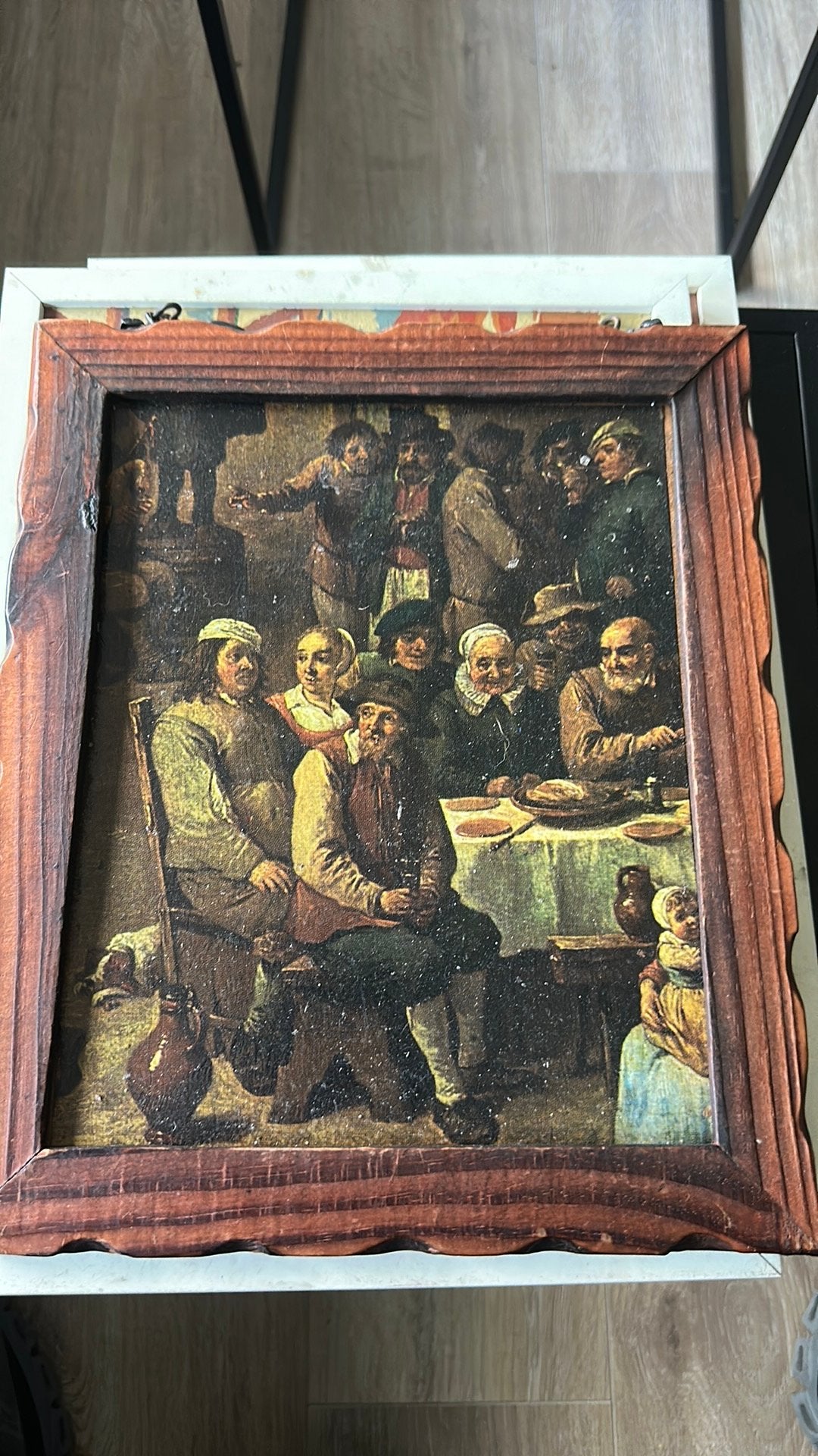 David teniers-de Jonge reproductie schilderij, Antiek en Kunst, Paneel, Portret of Personen, Ophalen of Verzenden, Handgeschilderd