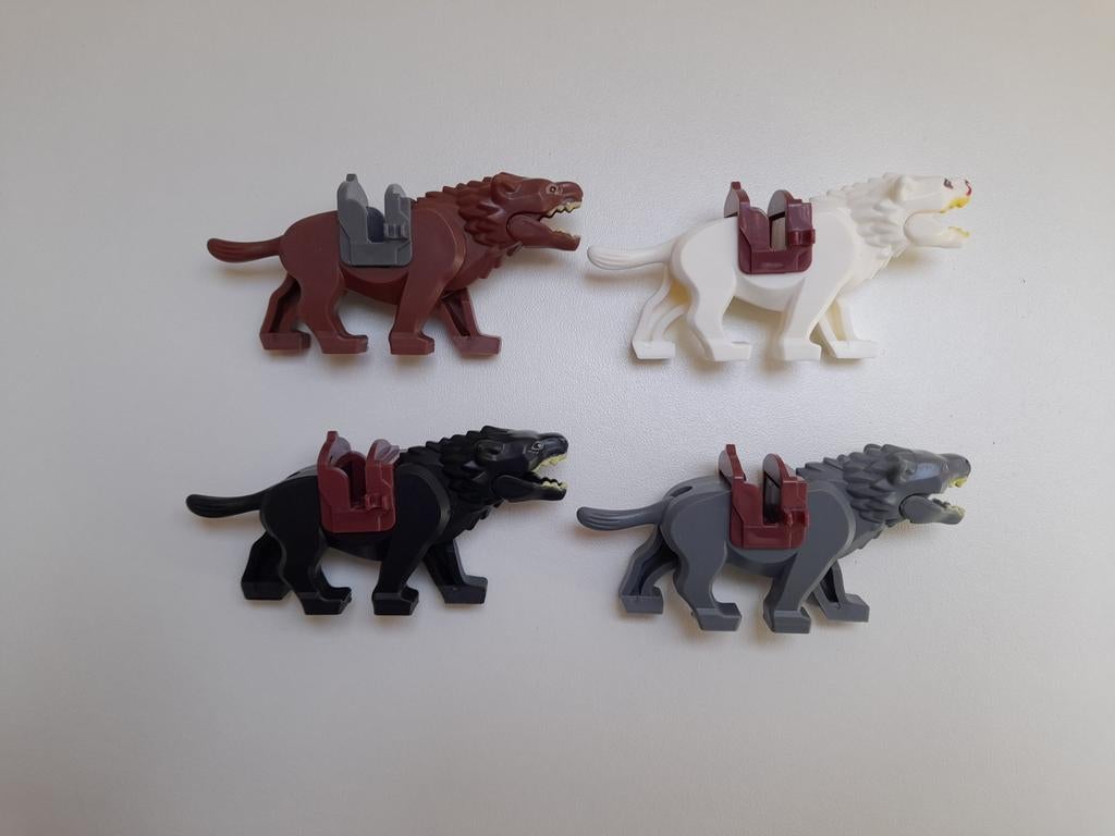 4 Wargen | LOTR / The Hobbit, Verzamelen, Lord of the Rings, Ophalen of Verzenden, Actiefiguurtje
