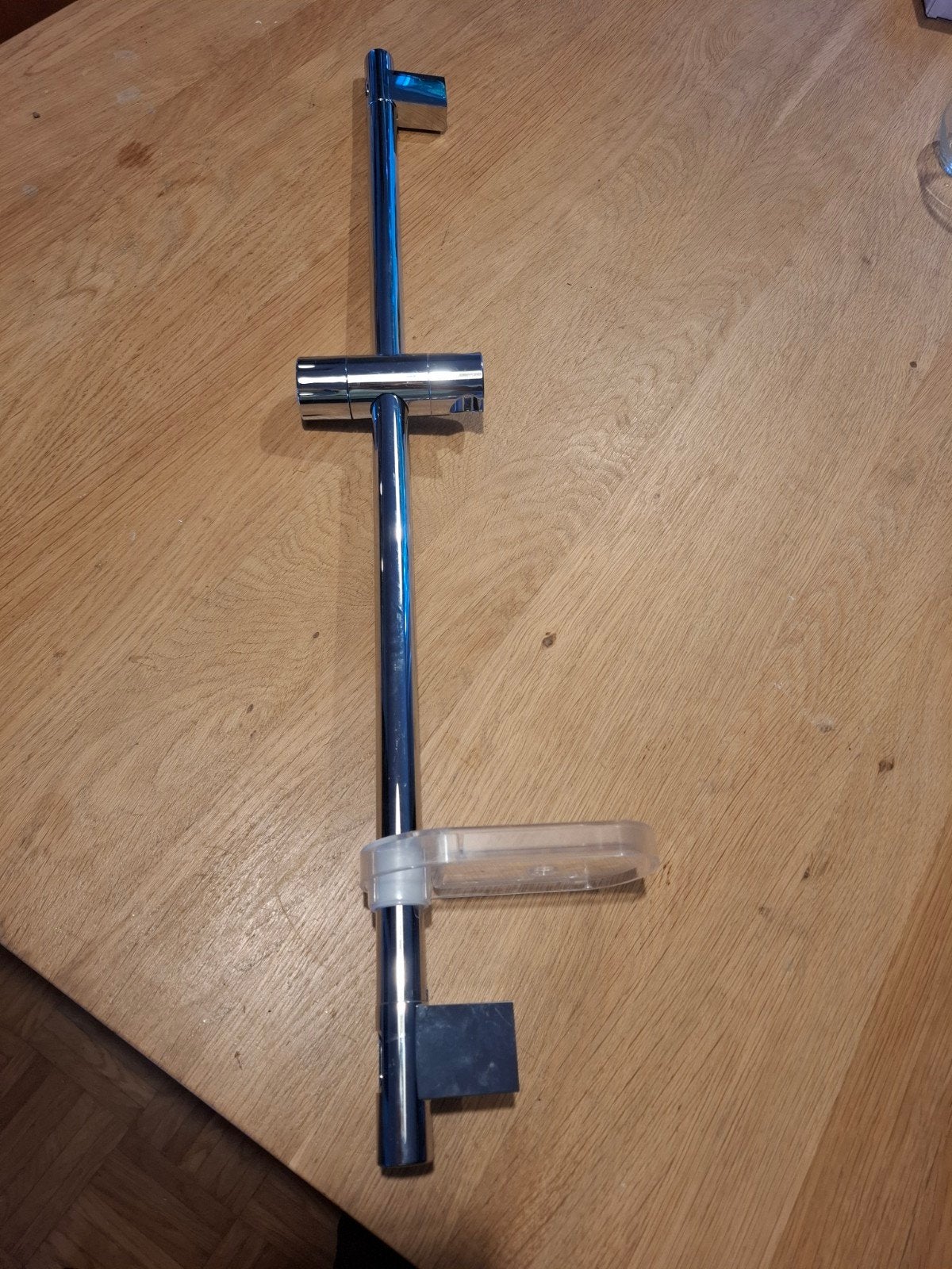Doucheslanghouder met stang en zeepbakje, Overige typen, Ophalen of Verzenden, Zo goed als nieuw, Minder dan 100 cm