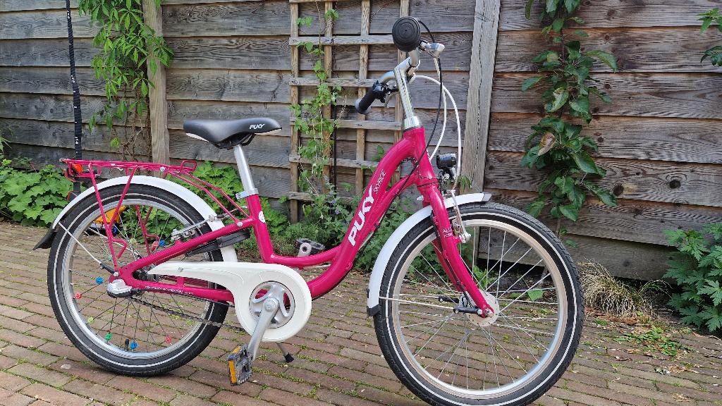 Skyride 20-3 meisjesfiets 20 inch – 3 versnellingen – roze, Ophalen, Gebruikt, Velgrem, Versnellingen