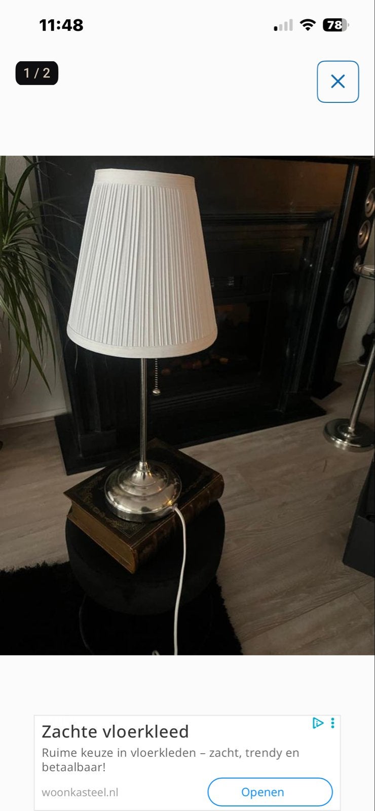 Leuk lampje met trekschakelaar, Ophalen, Met schakelaar, Gebruikt, Overige merken
