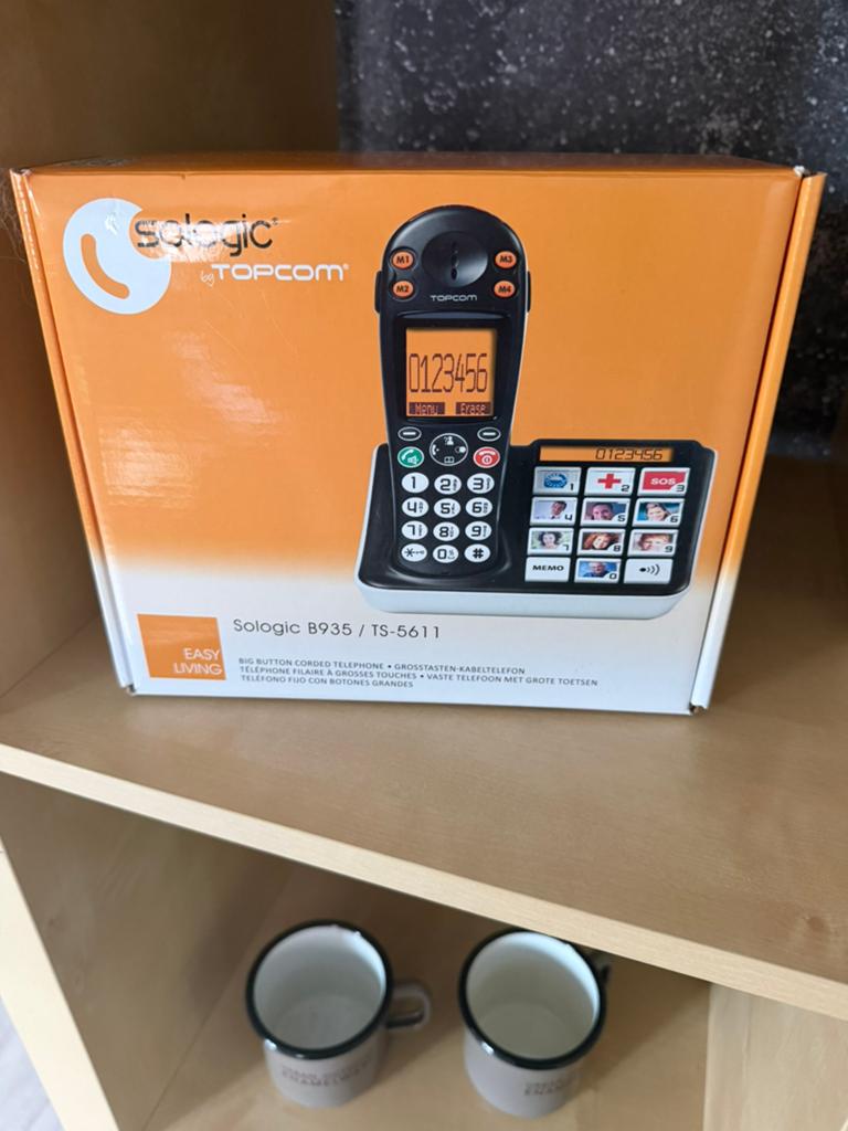 Topcom TS-5611 Fototoetsen telefoon - Sologic B935 EUR, Ophalen of Verzenden, 1 handset