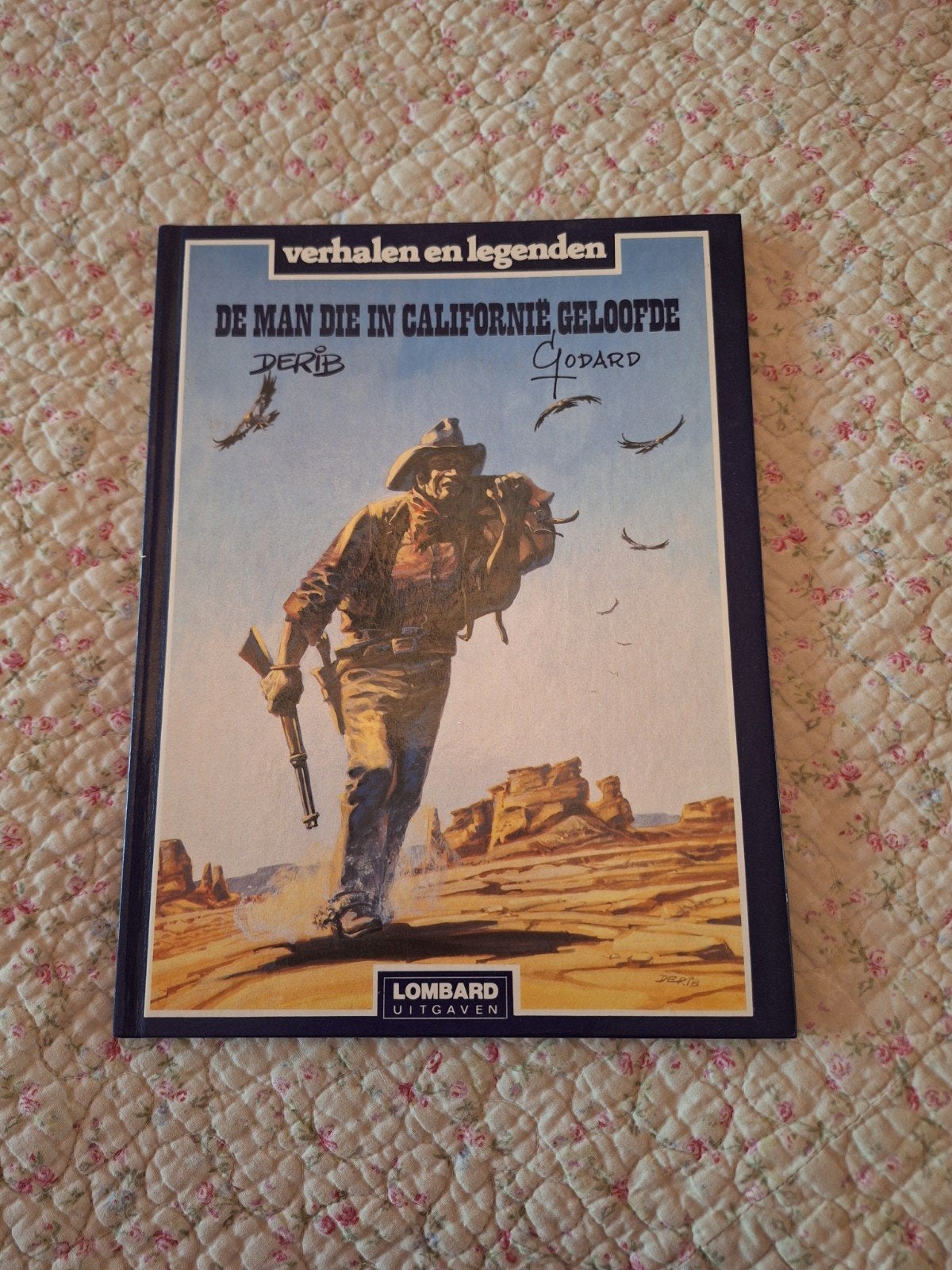 Derib 1 stripboek de man die in Californië geloofde., Boeken, Stripboeken, Eén stripboek, Ophalen of Verzenden