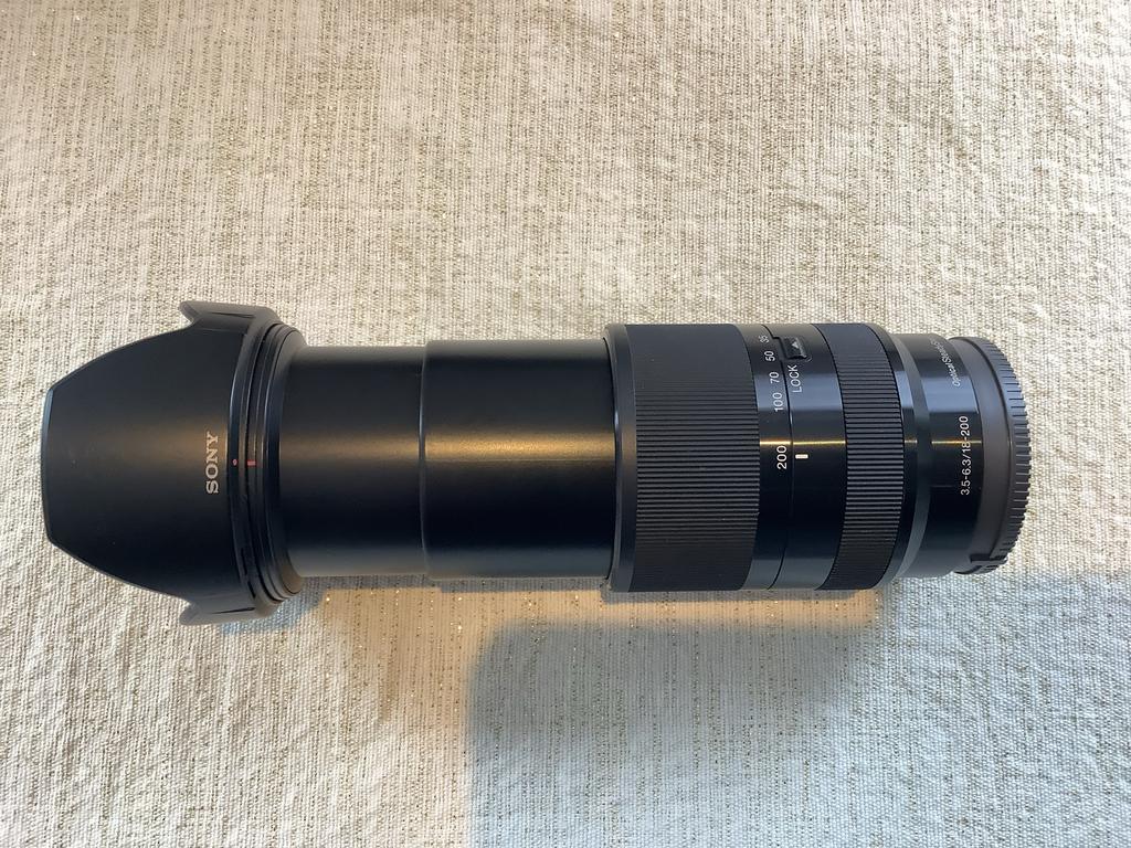 Sony E 18-200 F/3.5-6.3 OSS Allround Lens Zwart + Extra’s, Ophalen, Zo goed als nieuw, Overige typen, Zoom