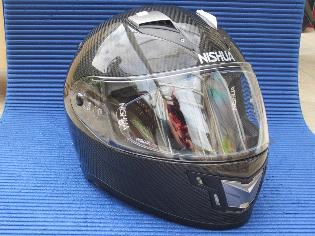 Motorhelm Nishua NRX-2 Carbon als nieuw, Motoren, Kleding | Motorhelmen, Overige merken, M, Kinderen, Ophalen of Verzenden