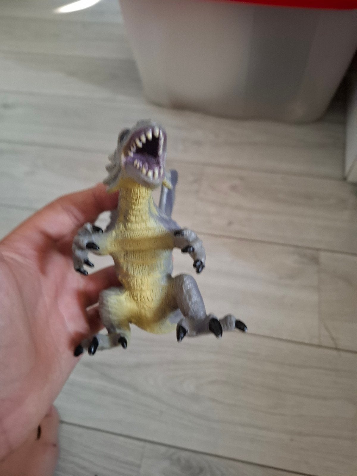 Vintage Toys R Us Winged Dragon (2005) – Grote grijze Draak, Ophalen, Gebruikt