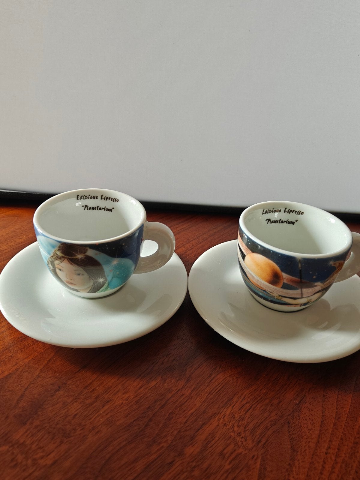 Vintage D'Ancap Espresso/Cappuccino Kopjes - Planetarium, Ophalen of Verzenden