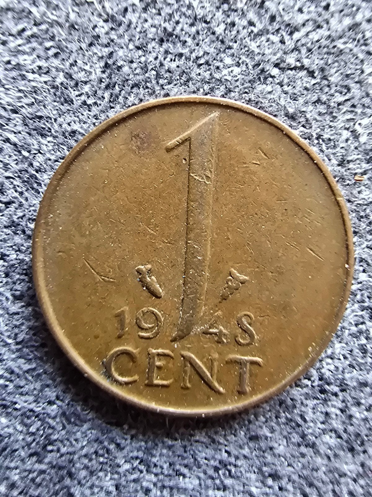 1 Cent Munt Koningin Wilhelmina 1948, Ophalen, Koningin Wilhelmina, 1 cent, Losse munt