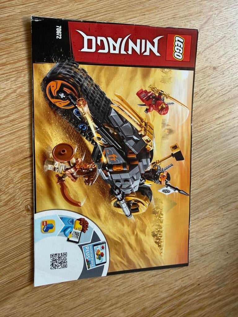 Lego Ninjago 70672 Coles Vuurbrommer - Compleet, Ophalen of Verzenden, Zo goed als nieuw, Complete set, Lego