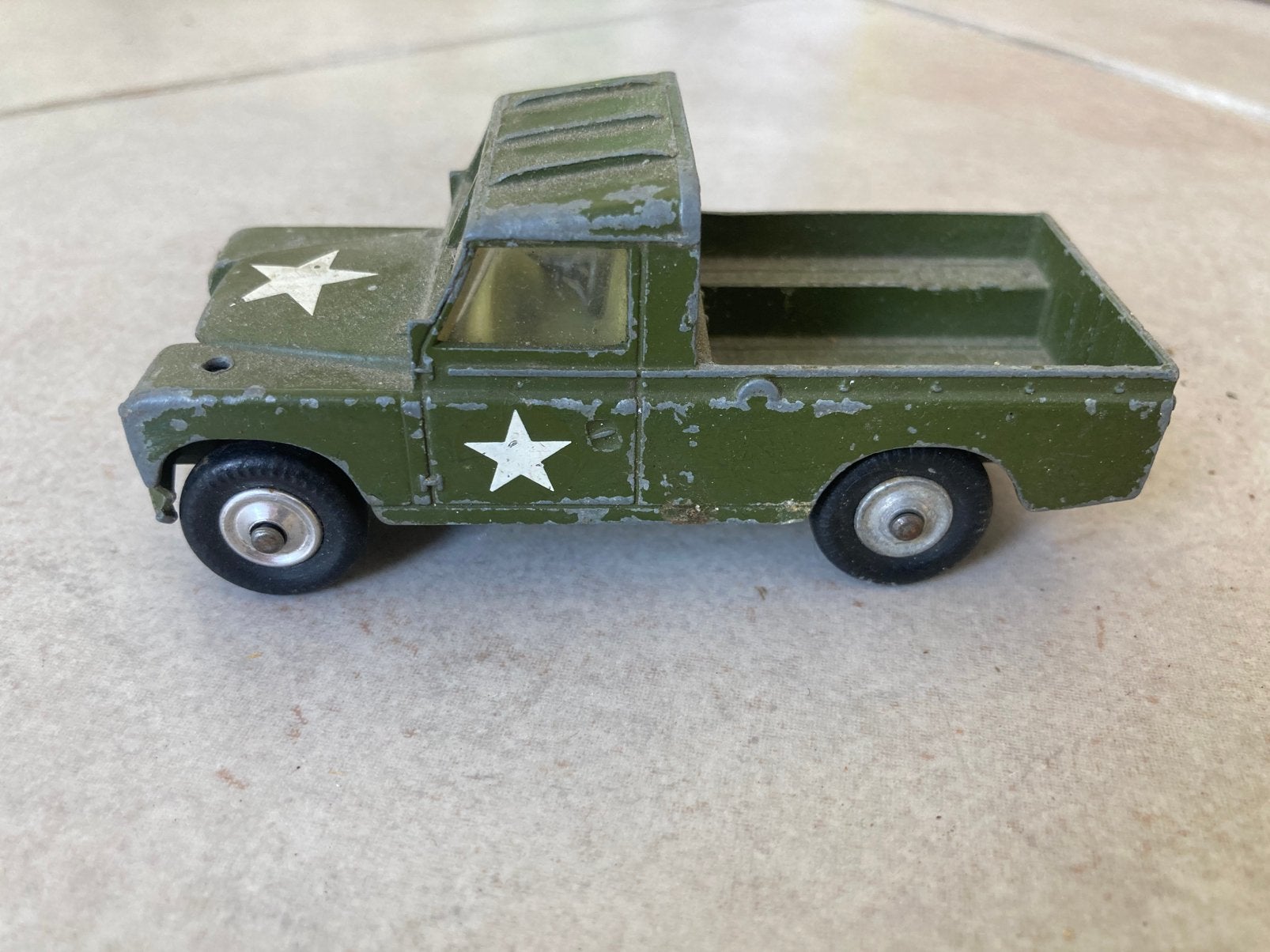 Corgi Toys Land Rover 109 WB legeruitvoering, Ophalen of Verzenden, Gebruikt, Auto, Corgi