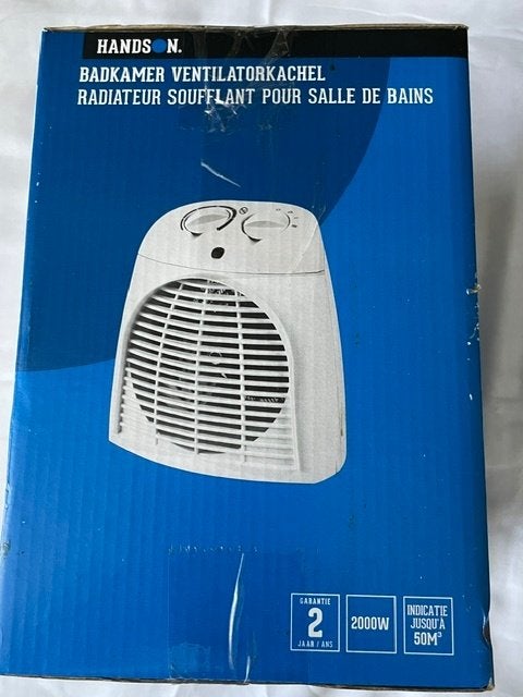 Nr.411: Elektrische badkamer ventilatorkachel, Overige soorten, Elektrisch, Nieuw, Ophalen of Verzenden