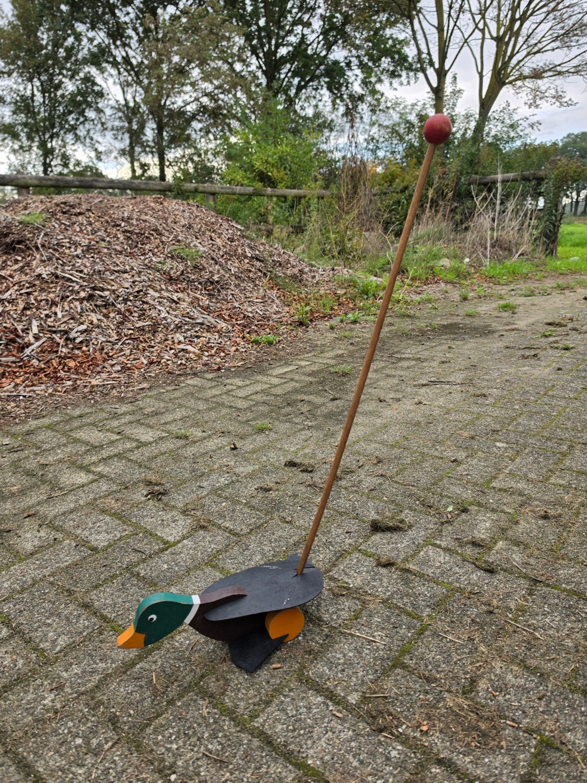 loopeend ( houten speelgoed ), Ophalen