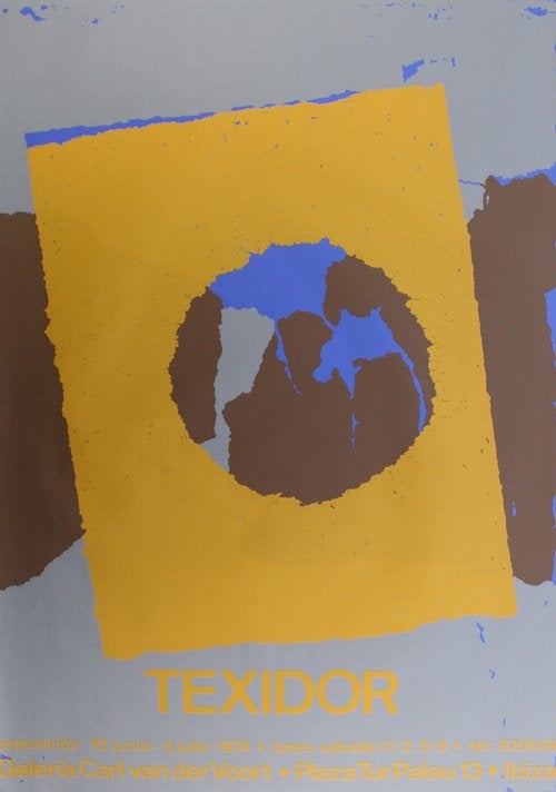 Fernando Texidor (1941) Affiche 1974 Ibiza, Antiek en Kunst, Abstract, Gelimiteerde oplage, Offsetdruk, Ophalen of Verzenden