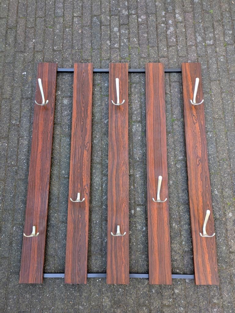 Kapstok Vintage Wandkapstok Jaren 60 Hout Jaren 70 Kapstok, Ophalen of Verzenden, Hout, Wandkapstok, Minder dan 100 cm