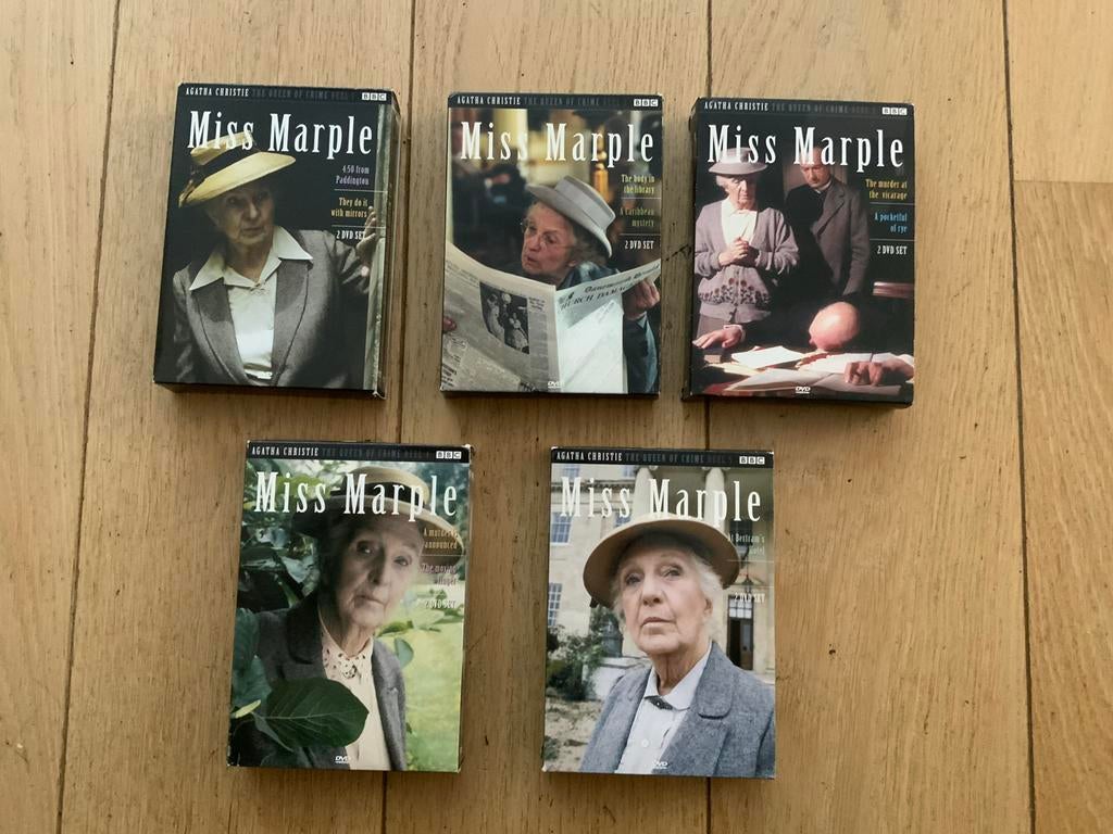 DVD Agatha Christie's Miss Marple Boxset (5 stuks), Cd's en Dvd's, Dvd's | Thrillers en Misdaad, Zo goed als nieuw, Detective en Krimi