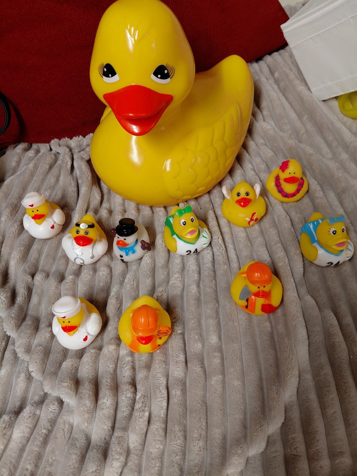 Grote en kleine badeendjes - set van 10, Ophalen, Gebruikt, Overige typen