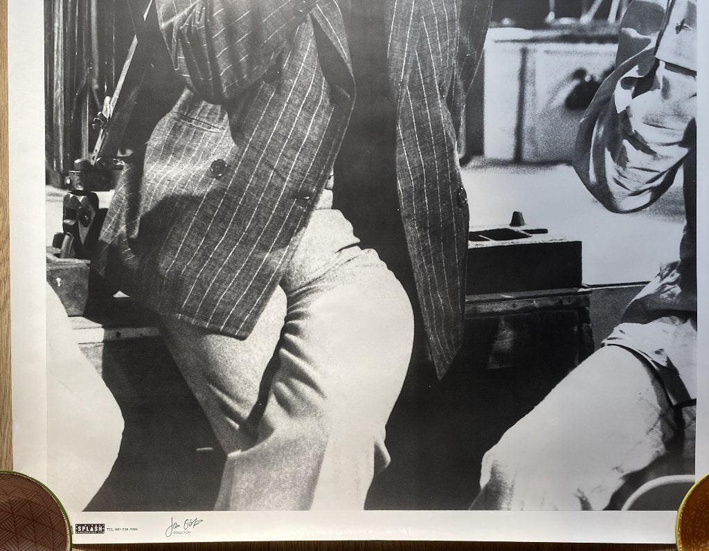 Zwart Witposter Mick Jagger - Rolling Stones Jan Olofsson, Rechthoekig Staand, Deurposter of groter, Ophalen of Verzenden, Zo goed als nieuw