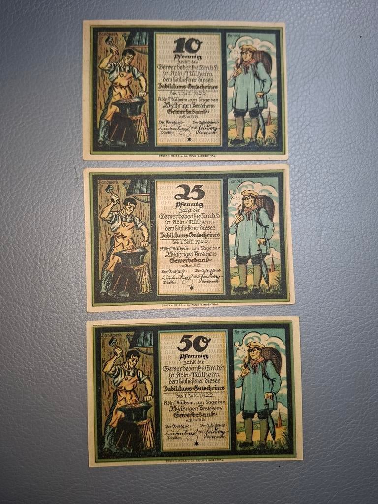 Duits Notgeld Köln Noodgeld, Ophalen of Verzenden, Duitsland
