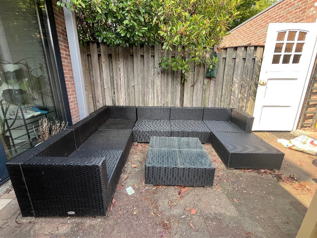 Tuin loungeset 8 delig, Ophalen, Kunststof, Gebruikt, Loungeset