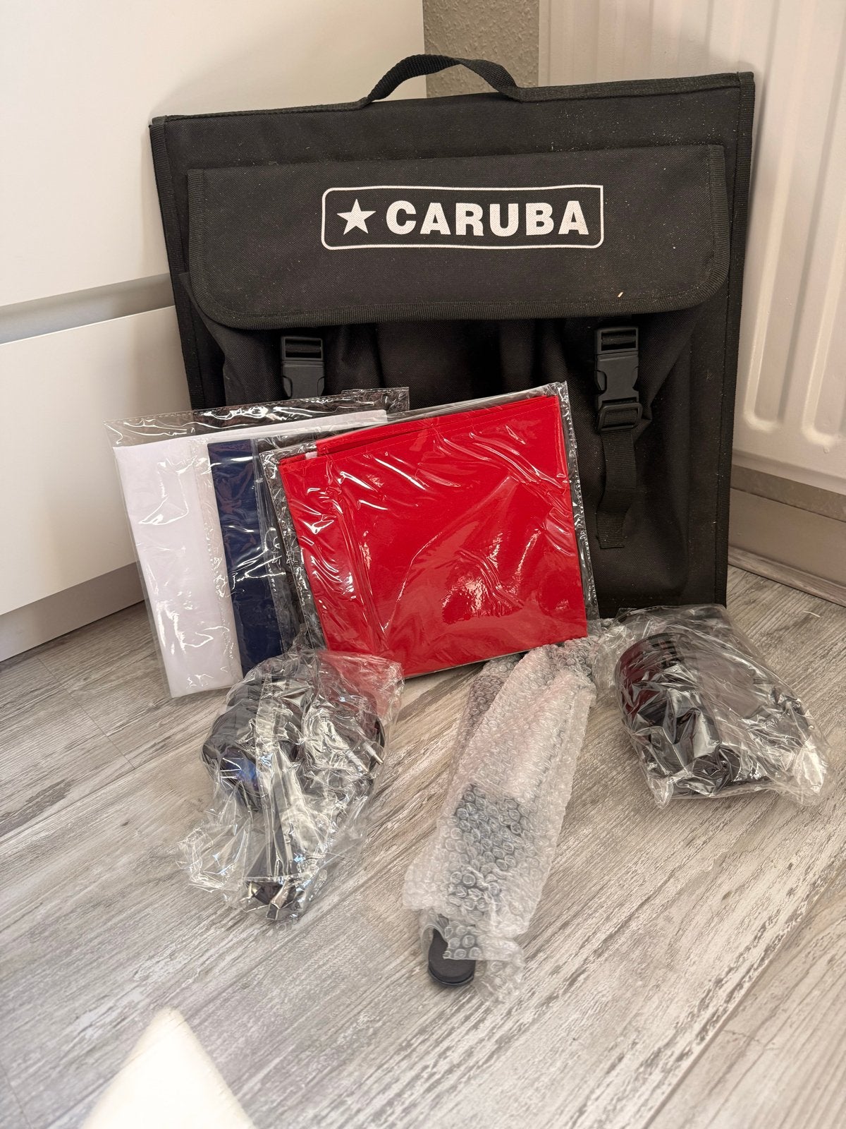 Caruba fototent achtergrondset met 4 achtergronden, Ophalen of Verzenden, Zo goed als nieuw