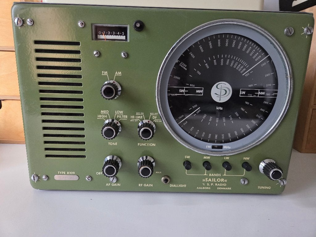 Sailor R109 radio, Ophalen, Gebruikt, Ontvanger
