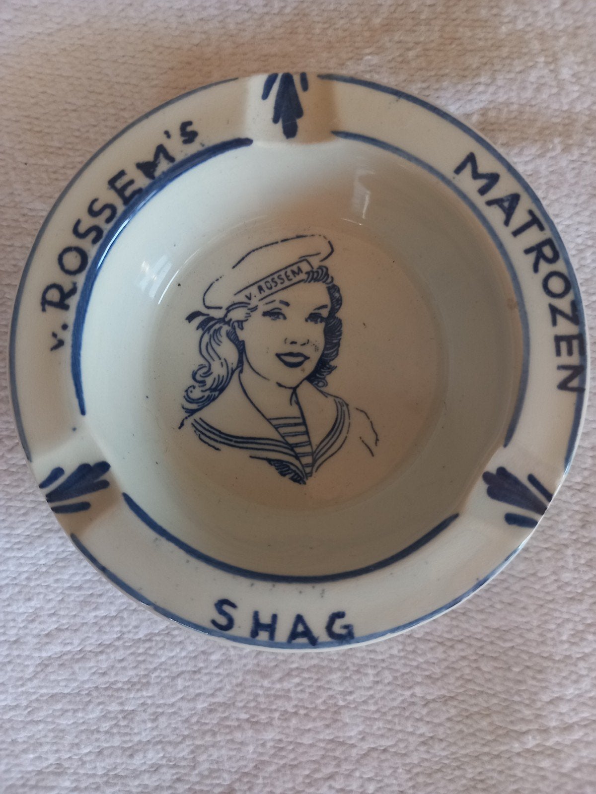 Van Rossem's Matrozen Shag asbak keramiek asbakje, Verzamelen, Rookartikelen, Aanstekers en Luciferdoosjes, Ophalen of Verzenden