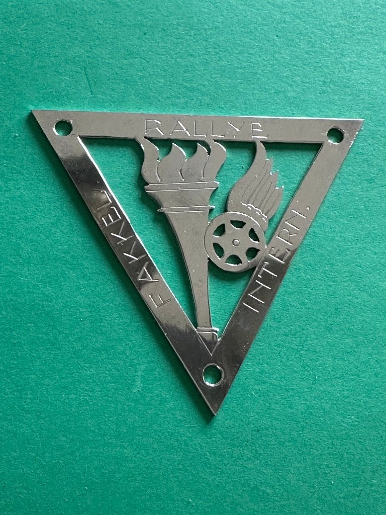 Mooi Fakkel Rallye Intern badge. Tbv. Uw oldtimer., Ophalen of Verzenden, Gebruikt, Gebruiksvoorwerp