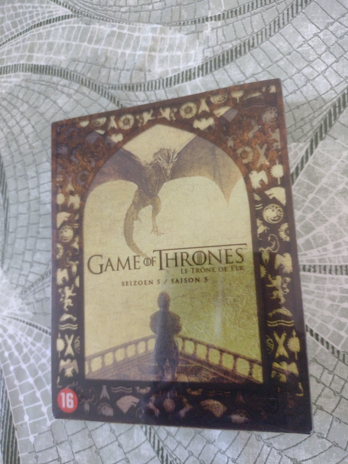 Game of Thrones seizoen 5 compleet 4 dvd box, Vanaf 16 jaar, Ophalen of Verzenden, Zo goed als nieuw, Science Fiction en Fantasy