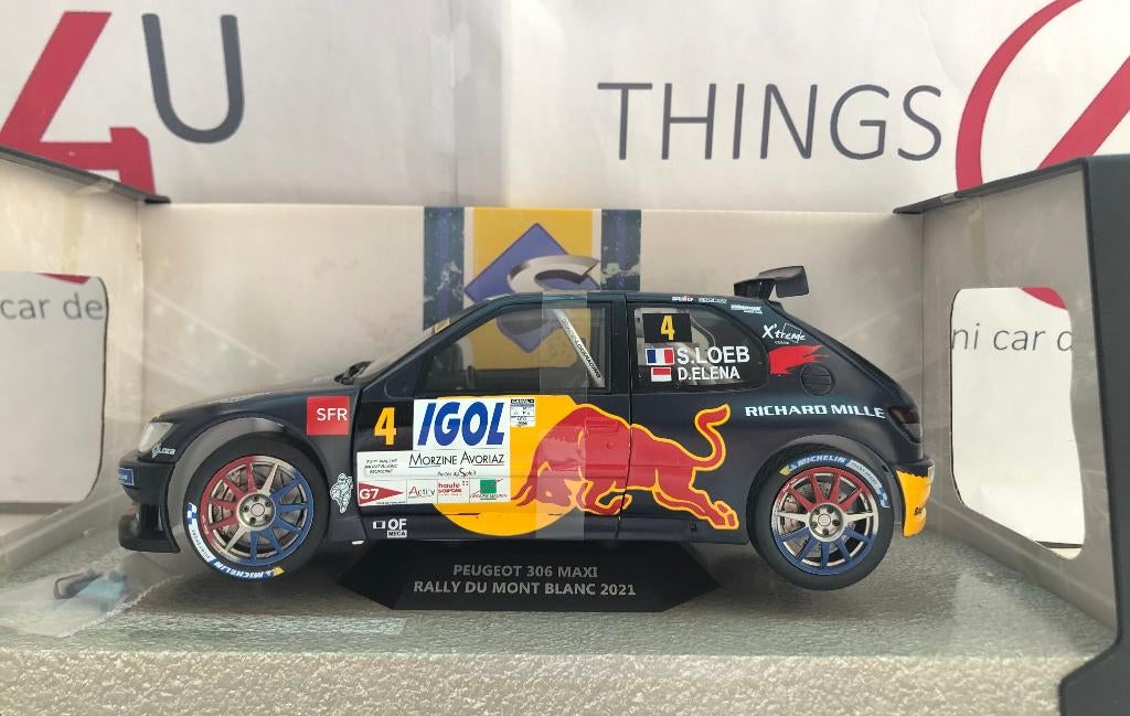 Solido 1:18 Peugeot 306 Maxi #4 6e Rallye Mont-Blanc 2021, Hobby en Vrije tijd, Ophalen of Verzenden, Nieuw, Auto, Solido