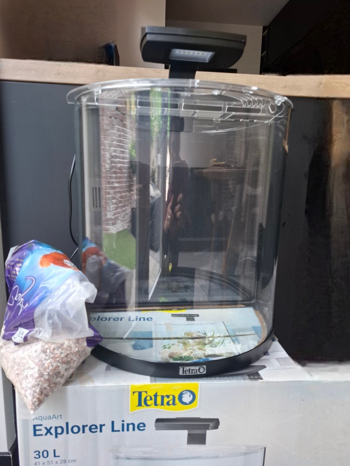 Aquarium tetra explorer line 30liter, Dieren en Toebehoren, Vissen | Aquaria en Toebehoren, Ophalen, Zo goed als nieuw, Leeg aquarium