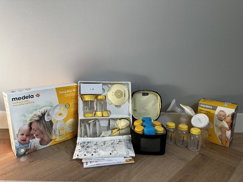 Complete Medela borstkolfset – Swing Maxi Flex, Harmony, ..., Ophalen, Medela, Borstkolf, Zo goed als nieuw
