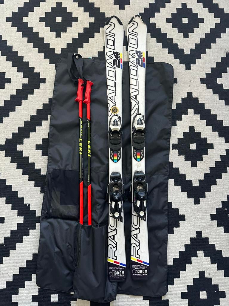 Salomon ski's van 130 cm, Sport en Fitness, Skiën en Langlaufen, Gebruikt, 100 tot 140 cm, Ski's, Salomon