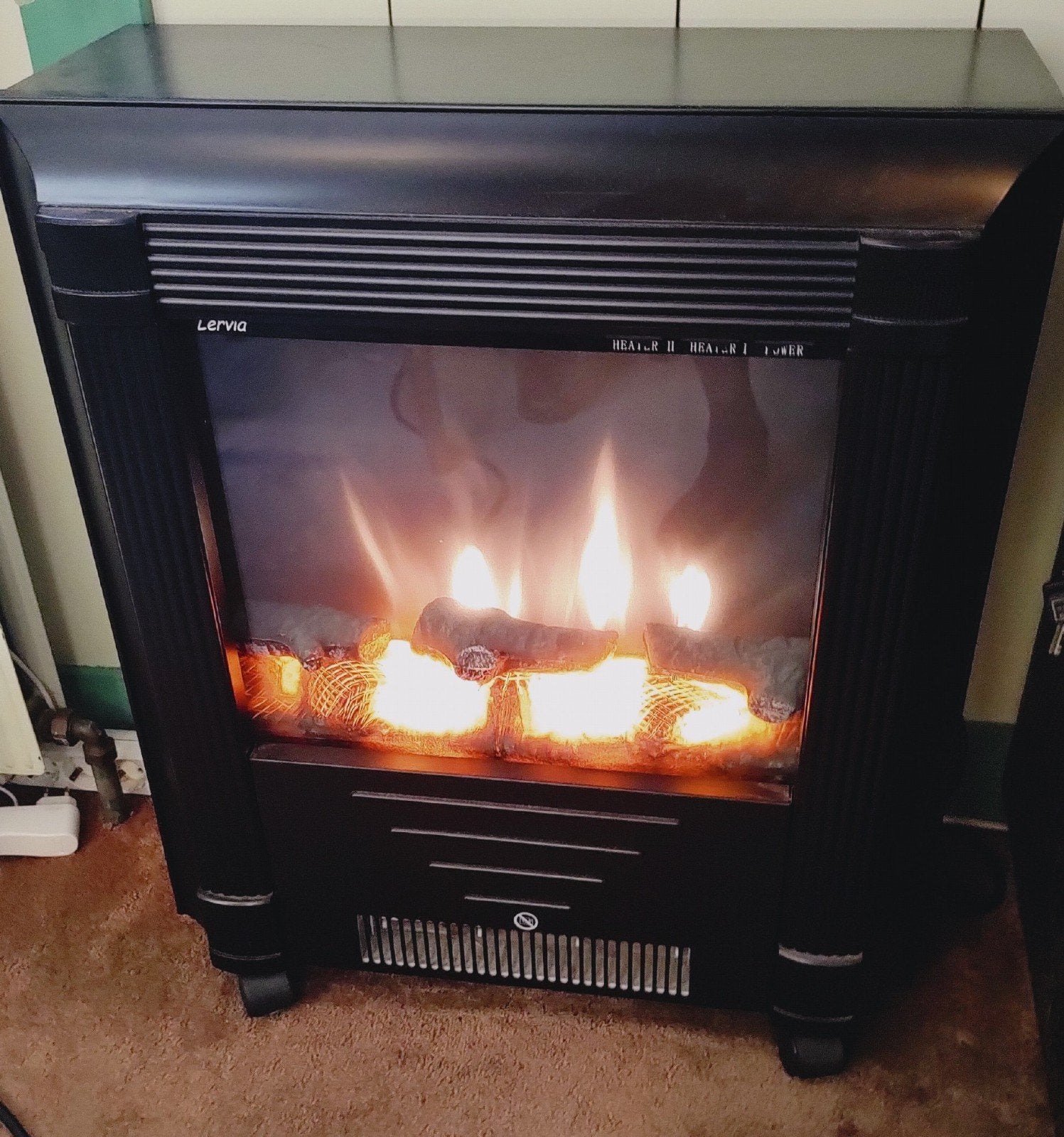 Elektrische kachel vlammengloed sfeerhaard 2 warmtestanden, Ophalen, Gebruikt, Overige soorten, Elektrisch