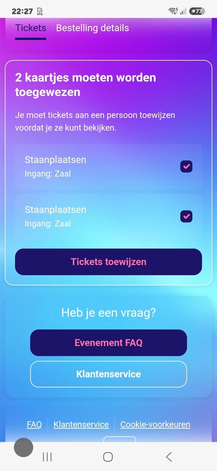2 Tickets The Streamers zondag 20 september 20.00 uur, Twee personen, September
